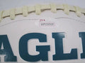 Trey Burton Eagles Signed Logo Football (JSA COA)