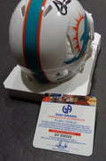 Tyreek Hill Miami Dolphins Autographed Riddell Mini Helmet GA coa