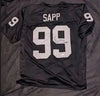 Warren Sapp Signed Black Custom Jersey (Fivestar COA)