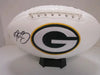 Aaron Rodgers Packers Signed Logo Football (PAAS COA)