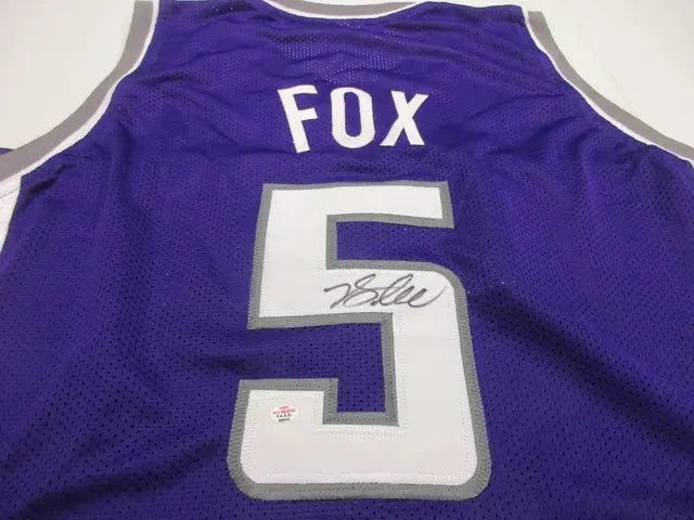 De'Aaron Fox Kings Signed Jersey (PAAS COA)