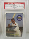 Hank Aaron Milwaukee Braves 1986 Sports Design #9 graded PAAS Gem Mint 9.5