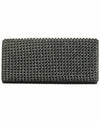 Adrianna Papell Iman Rhinestone Clutch - Gunmetal