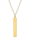 Sarah Chloe Diamond Accent Mom Bar Pendant Necklace in 14k Gold Over Silver