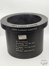 HDPE Flanged Adapter 11 in opening, 15 in Rad. 11 in H