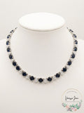 Carolee Silver-Tone Stone and Crystal All-Around Collar Necklace