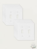Enerlites Poly Carbonate Thermoplastic Wall Plate 2-Gang Toggle/10 Pack