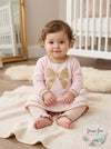 First Impressions Baby Girls Bow Sweater and Striped Tights, Size 12Months