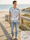 Guess Mens Spiral Tie-Dyed T-Shirt, Size XL