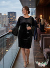Alfani Womens Plus Evening Velvet Cocktail Dress, Size 18W