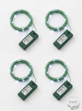 UltraLED Battery Operated 42-Inch White Twinkle Light String, Lot of 4