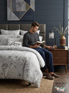 Charter Club Damask Designs Flower Cotton 300-Thread Count 3-PC Damask Designs