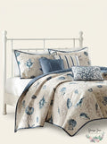 Madison Park Nantucket Coastal Quilted Coverlet Set, King, Blue