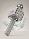 Tzumi PopSolo Bling - Rechargeable Bluetooth Karaoke Microphone and Voice Mixer