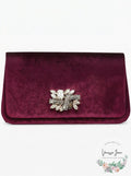 I.n.c. Mishel Velvet Brooch Clutch