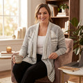 NIC+ZOE Plus Time Change Open-Front Cardigan, Size 2X