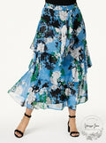 INC International Concepts Plus Size Printed Tiered Skir,t Size 20W