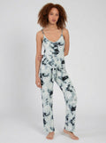 Midnight Bakery Tie-Front Tie-Dyed Hacci Cami, Large