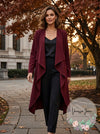 Nine West Women's Draped Open-Front Topper Jacket