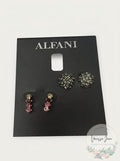 Alfani 2-PC. Set Stud and Drop Earrings: Silver-Tone