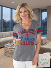 GIII For Her Womens Triple Play V-neck Tee Washington Bullets, Size XL