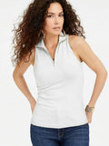 Thalia Sodi Zip-Front Halter Top, Size XS