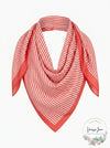 Michael Kors Petite Stripe Square Scarf, One Size