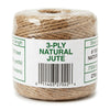 Ft. 3-Ply Twine Jute, Natural and Brown, 219 Ft