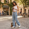 Rag and Bone Nora High Rise Wide Leg Cargo Jeans in Lakeside, Size 30