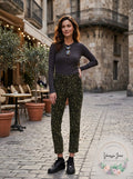 Levis Womens Limited 724 Printed Cropped Straight-Leg Jeans