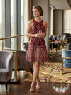 JUMP Womens Tribal Glitter Fit & Flare Dress,Size 11/12