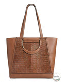 Inc Ajae Bangle Crochet Tote, Tan/Gold
