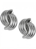 Charter Club Silver-Tone Triple-Ring Drop Earrings