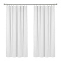 Eclipse White Woven Blackout Thermaliner Panel 54x92
