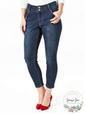 Thalia Sodi Women's Double-Button Skinny Ankle Jeans, Indigo, Size 4