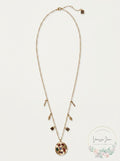 Laundry by Shelli Segal Gold-Tone Multicolor Crystal Charm Pendant Necklace
