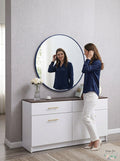 Elegant Lighting MR4044BL Eternity 42 X 42 inch Blue Wall Mirror