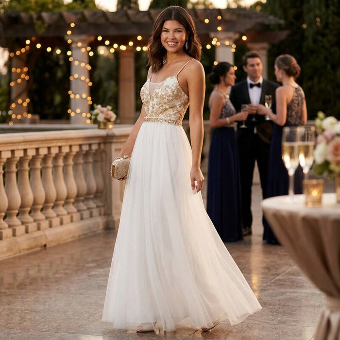 Emerald Sundae Juniors Metallic-Bodice Ball Gown, Size 15