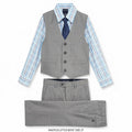 Nautica 3-PC. Sharkskin Vest, Shirt and Tie Set, Little Boys, Size 2T
