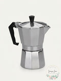 COFFEEDDICTED Stovetop Espresso Maker 6 Cup Silver