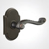 Emtek Assa Abloy Keyed Leverset with #8 Rosette and Rope Levers