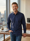 Calvin Klein Mens Slim Fit Button-Down Dress Shirt, Size Large