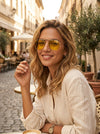 Lyndon Leone Women's James Mirrored Aviator Sunglasses, 56mm
