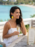 Alfani Gold-Tone Colored Pineapple Drop Earrings