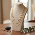 Unwritten 14K Gold Flash Plated 3-Pieces Layered Chain Necklace Set