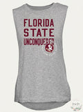 NCAA Florida State Womens Sleeveless Drop Tail Tank, Size Medium