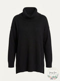 Bar III Womens Black Long Sleeve Turtle Neck Sweater,Size XS