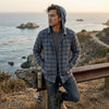 Hurley Mens Crowley Washed Hooded Long Sleeve Shirt, Size Small