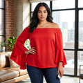 City Chic Trendy Plus Size Dramatic-Sleeve Top, Size XL22