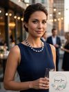 Carolee Silver-Tone Stone and Crystal All-Around Collar Necklace